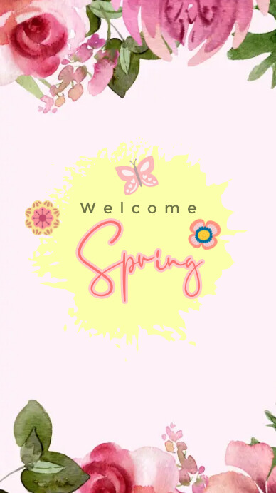 Welcome Spring Template | PosterMyWall