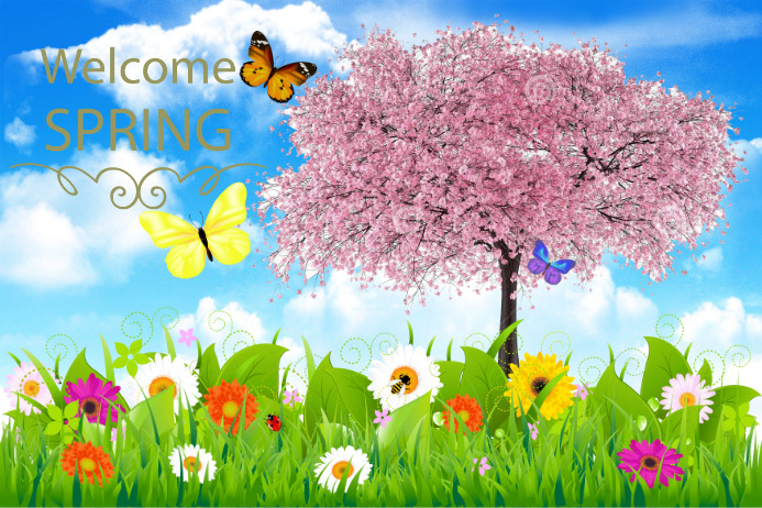 Welcome Spring Template | PosterMyWall
