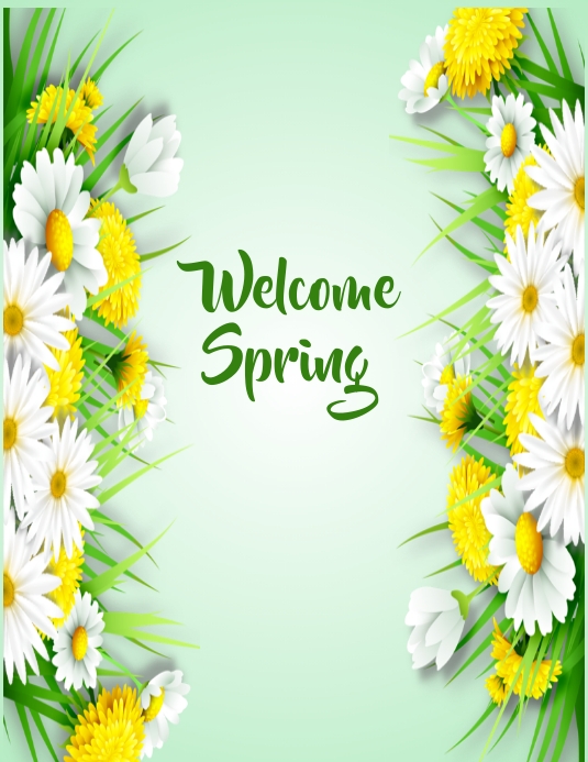 Welcome Spring Template | PosterMyWall