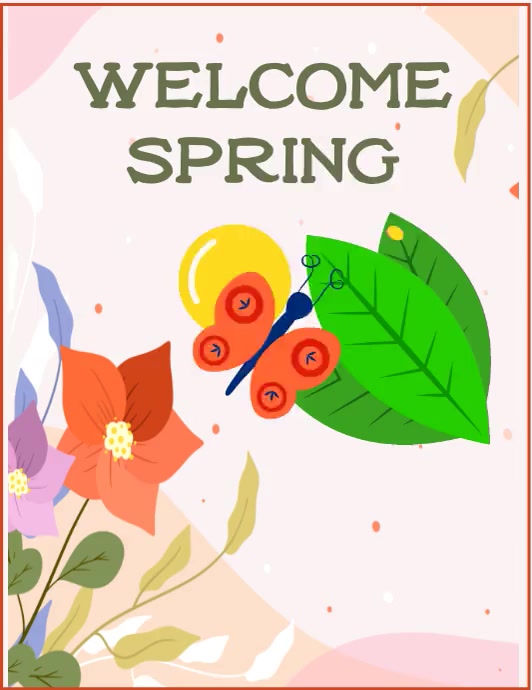 Welcome Spring Template | PosterMyWall