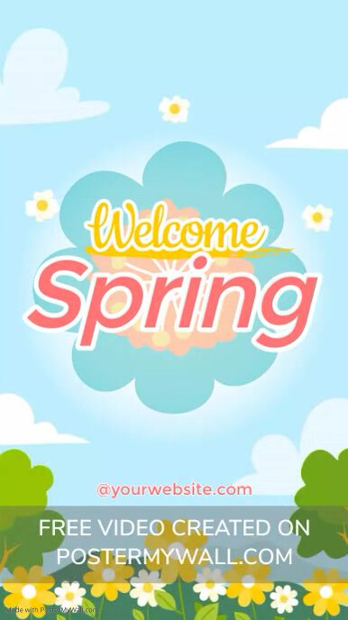 Plantilla de Welcome Spring | PosterMyWall