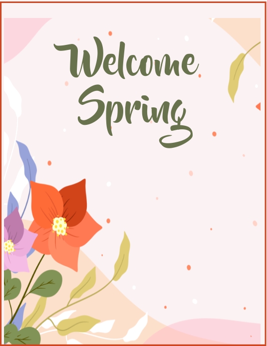 Plantilla de Welcome Spring | PosterMyWall