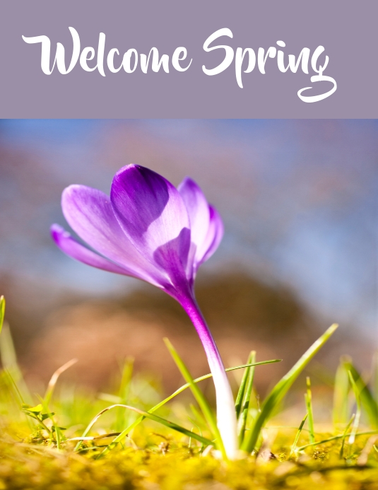 Plantilla de Welcome Spring | PosterMyWall