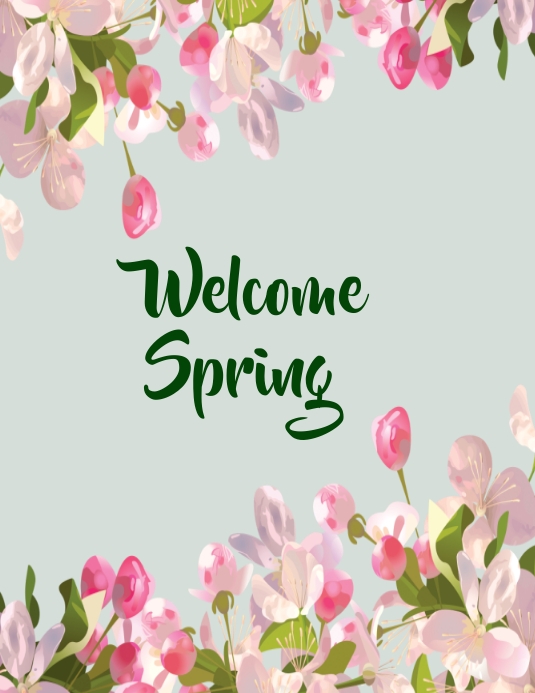 Welcome Spring Template | PosterMyWall