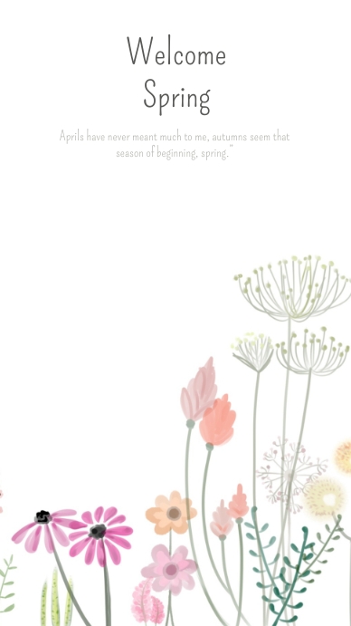 Welcome Spring Template | PosterMyWall
