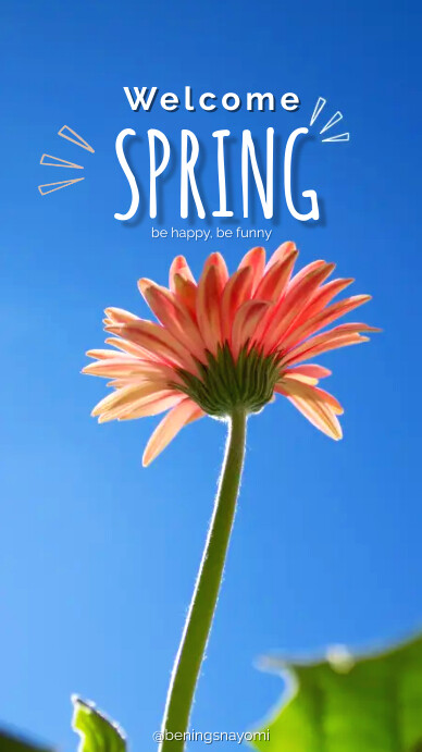 Welcome Spring For Facebook Copy of Welcome Spring Instagram and facebook Post | PosterMyWall