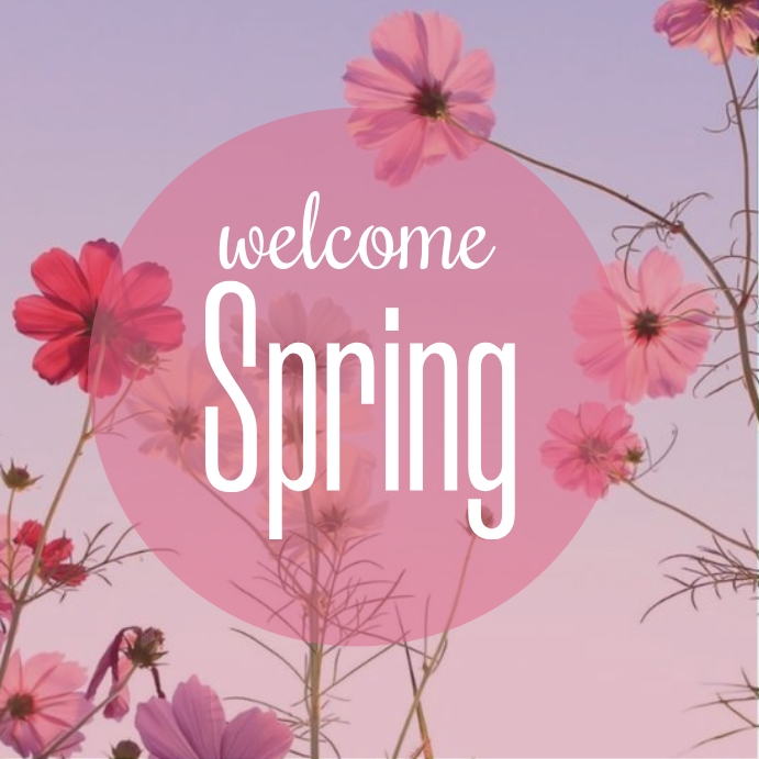 Welcome Spring Instagram Post Template | PosterMyWall