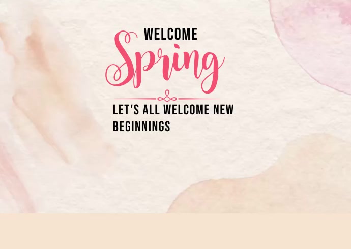 Welcome spring poster Template | PosterMyWall