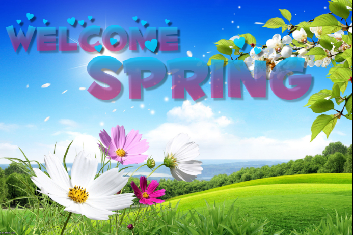 Welcome Spring R Poster Copy of Welcme,sprimg | PosterMyWall