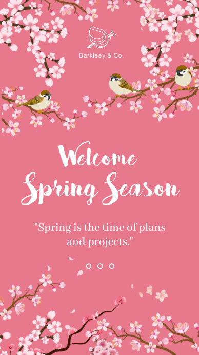 Welcome Spring Season IG Story Template | PosterMyWall