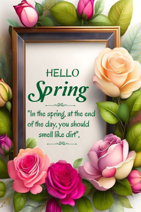 Welcome Spring template 2025 | PosterMyWall