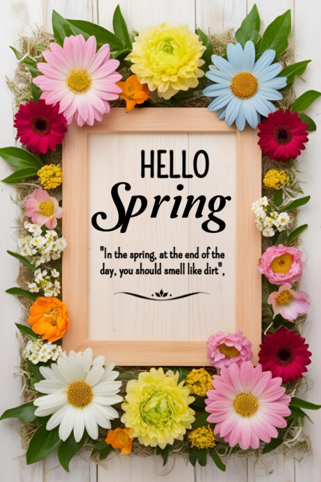 Welcome Spring template 2025 | PosterMyWall