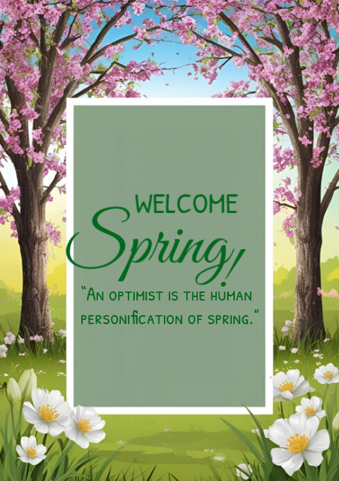 Plantilla de Welcome Spring Template 2025 | PosterMyWall