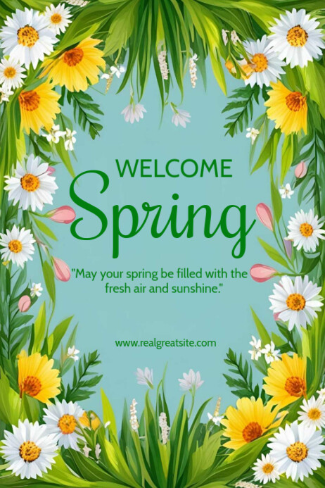 Copy of Welcome Spring Template 2025 | PosterMyWall