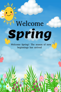 Welcome Spring template 2026 | PosterMyWall
