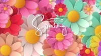 welcome spring video Digital Display (16:9) template