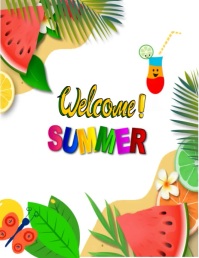 welcome Summer Flyer (US-Letter) template