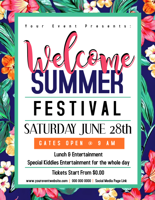 Summer Flyer Template PosterMyWall