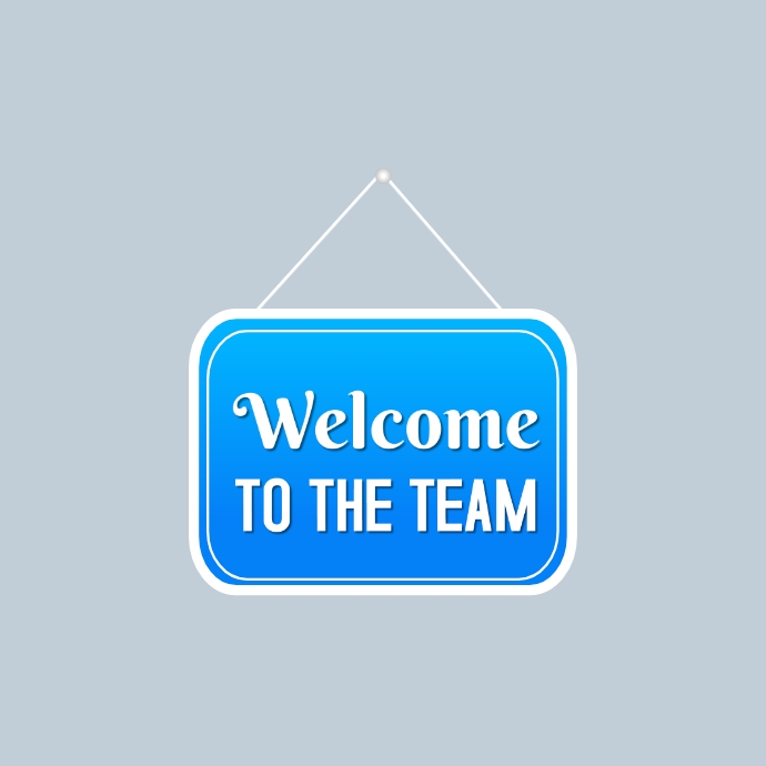 Welcome team Logótipo template