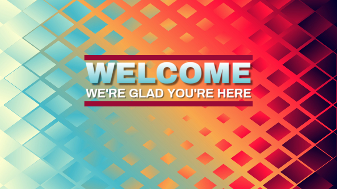 Welcome Template Ekran reklamowy (16:9)