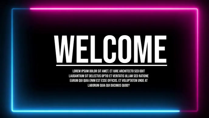 WELCOME TEMPLATE | PosterMyWall