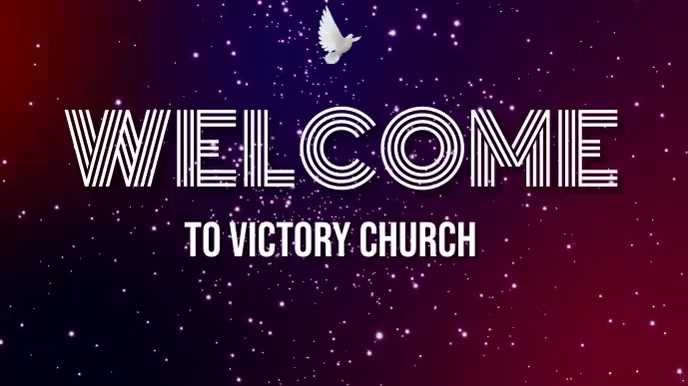 welcome text, bible study, revival, thank you Prezentacja (16:9) template