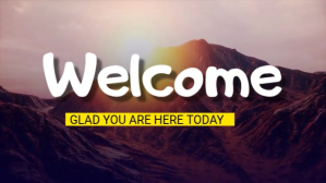 Violet Welcome Message Präsentation Template