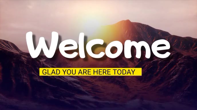 Welcome text Template | PosterMyWall