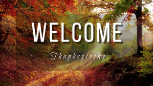 Welcome Thanksgiving Digitalt display (16:9) template