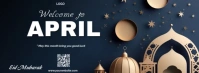 Welcome To April & Eid Mubarak Facebook Cover Photo Facebook-Cover template