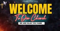 welcome to church Facebook Shared Image template