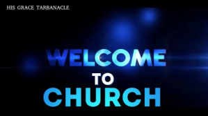 黑色 Church Welcome Digital Display Template