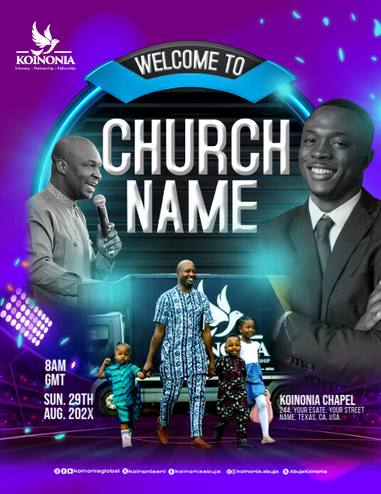 Welcome to Church Template | PosterMyWall