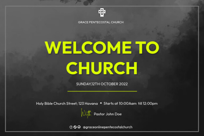Copy of welcome to church | PosterMyWall