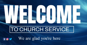 Purple Church Service Welcome auf Facebook geteiltes Bild Template