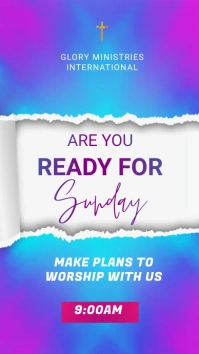 WELCOME TO CHURCH Instagram Story template