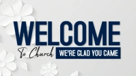 Welcome To Church Design Twitter Post template