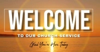 welcome to church Facebook Shared Image template