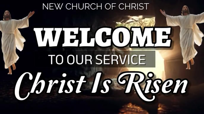 Welcome to church Easter Sunday service Template | PosterMyWall