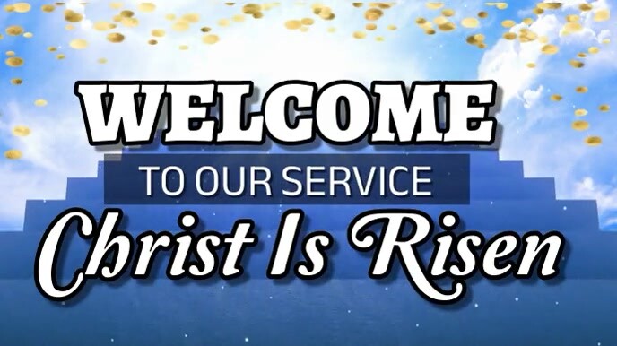 Welcome to church Easter Sunday service Template | PosterMyWall