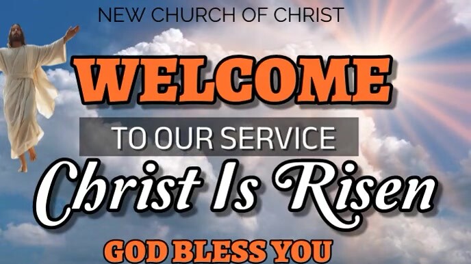 Copy of Welcome to church Easter Sunday service | PosterMyWall