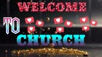 Welcome To Church Intro  Digital Display (16:9) template