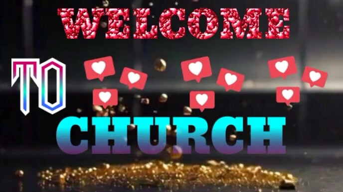 Welcome To Church Intro  Digital Display (16:9) template