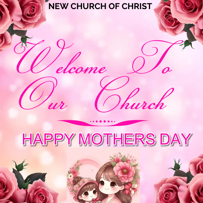 Welcome to church mothers day template | PosterMyWall