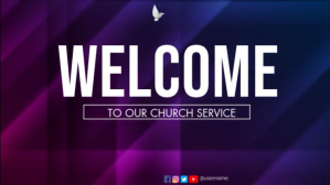 welcome to church service Template Presentation (16:9)