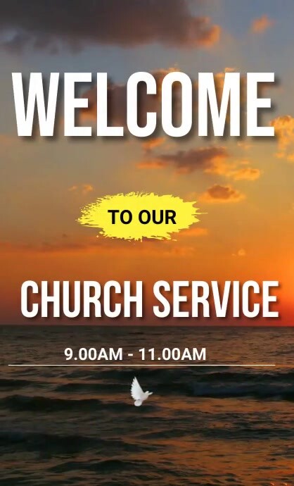 Church Program Welcome Examples Welcome To Our Church Service