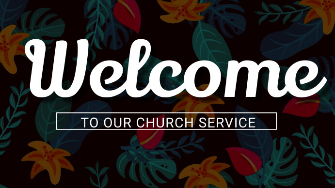 Welcome To Church Service Template PosterMyWall welcome-to-church-service-template-postermywall
