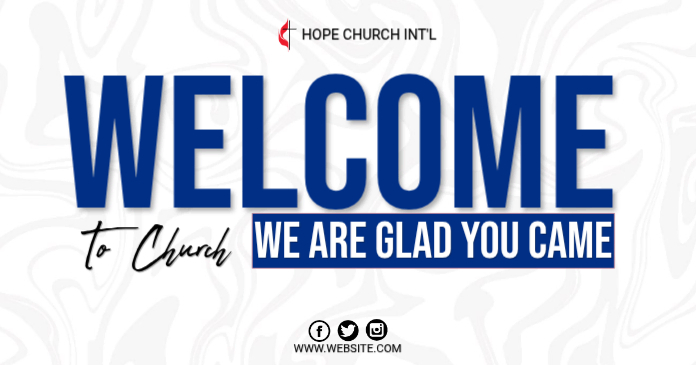 Plantilla de Church Welcome | PosterMyWall