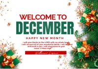welcome to december Открытка template