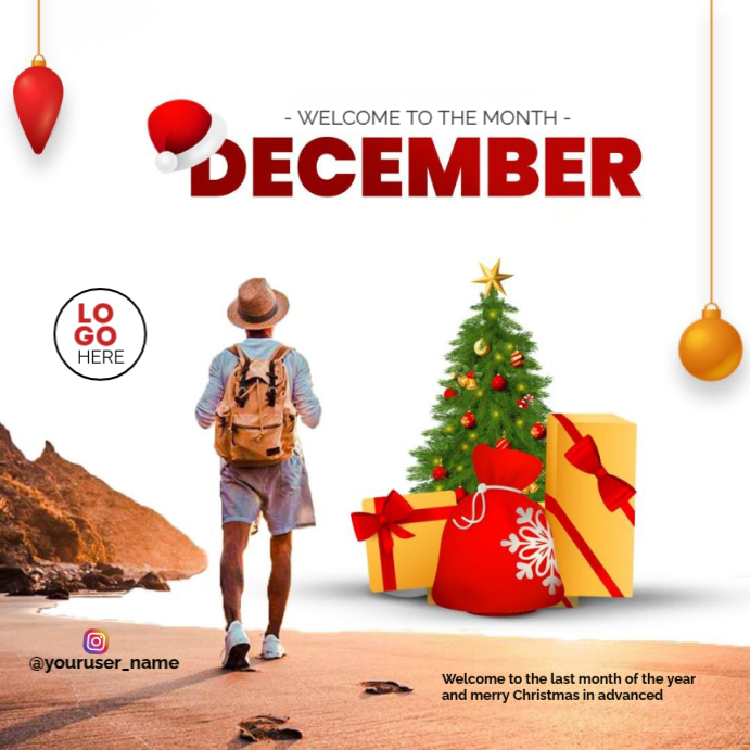 December Welcome Instagram Ad Template | PosterMyWall